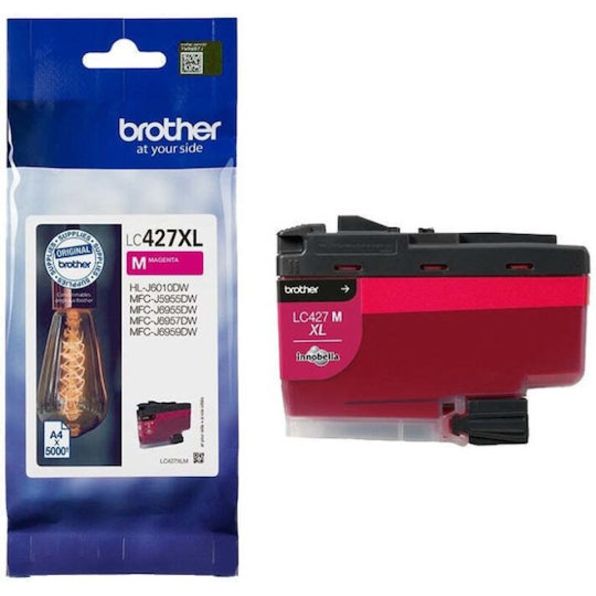 Brother LC427XL Γνήσιο Μελάνι Εκτυπωτή InkJet Ματζέντα (LC-427XLM)