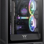 Thermaltake The Tower 200 Mini Chassis Gaming Mini Tower Κουτί Υπολογιστή με Πλαϊνό Παράθυρο Black