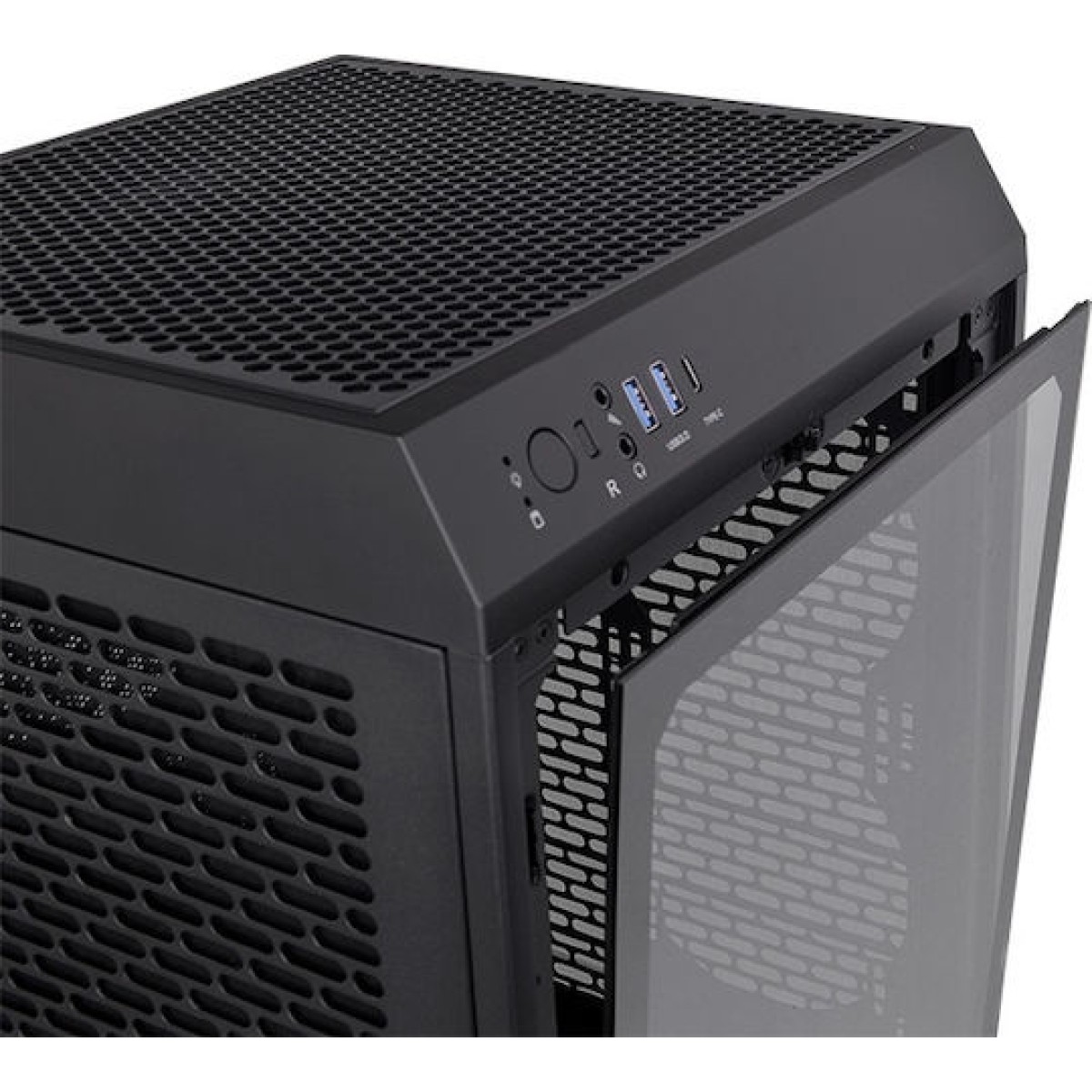Thermaltake The Tower 200 Mini Chassis Gaming Mini Tower Κουτί Υπολογιστή με Πλαϊνό Παράθυρο Black