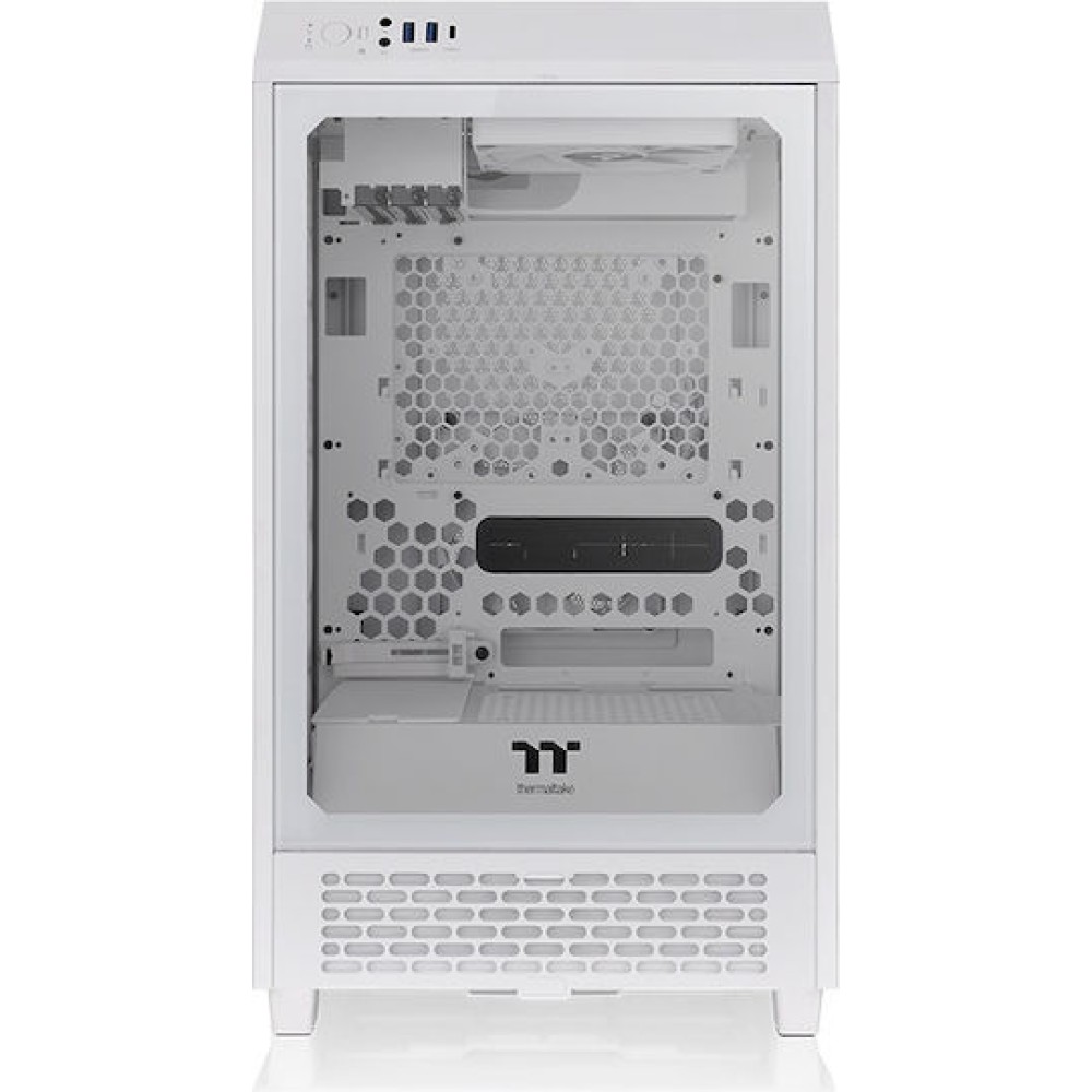 Thermaltake The Tower 200 Mini Chassis Gaming Mini Tower Κουτί Υπολογιστή με Πλαϊνό Παράθυρο Snow White