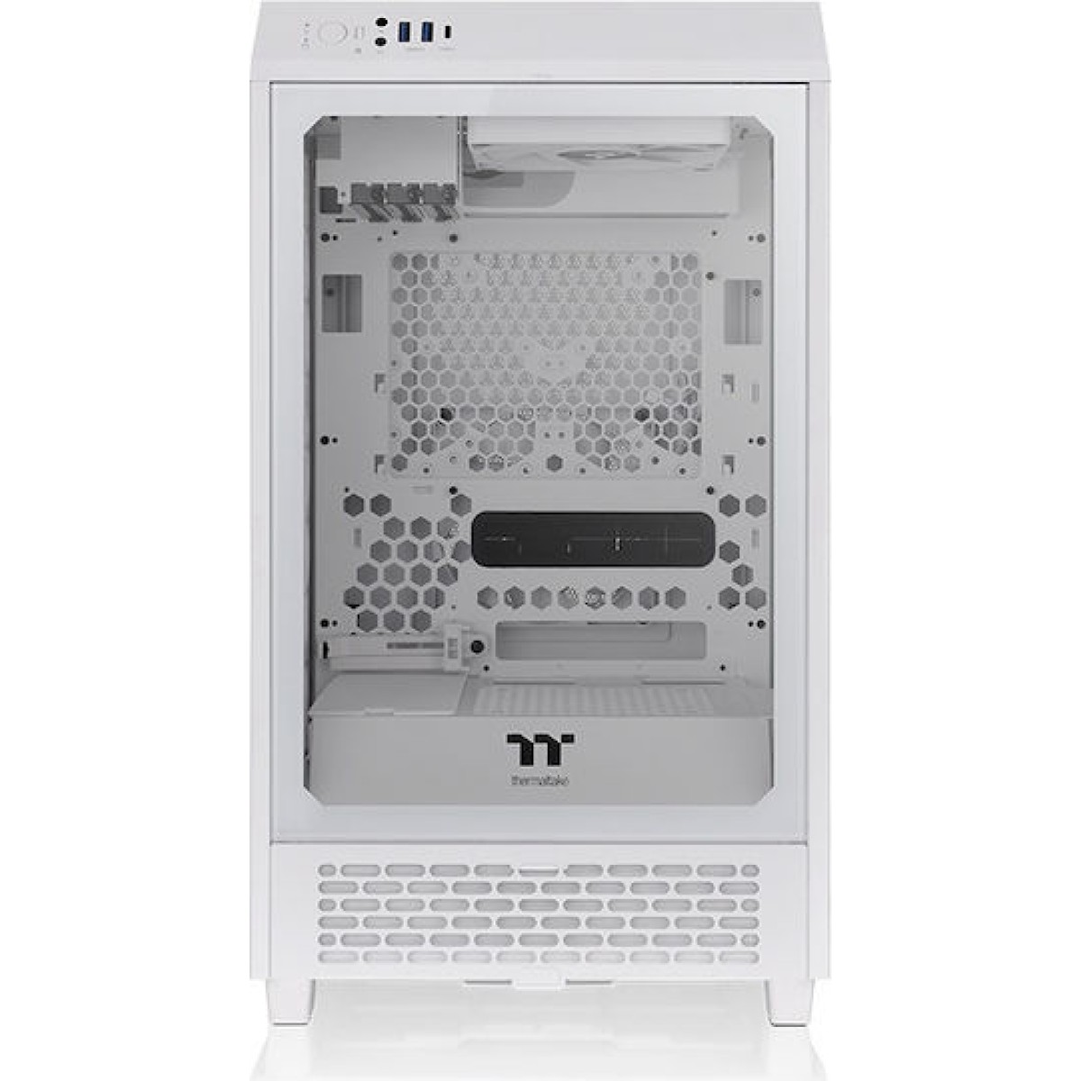 Thermaltake The Tower 200 Mini Chassis Gaming Mini Tower Κουτί Υπολογιστή με Πλαϊνό Παράθυρο Snow White
