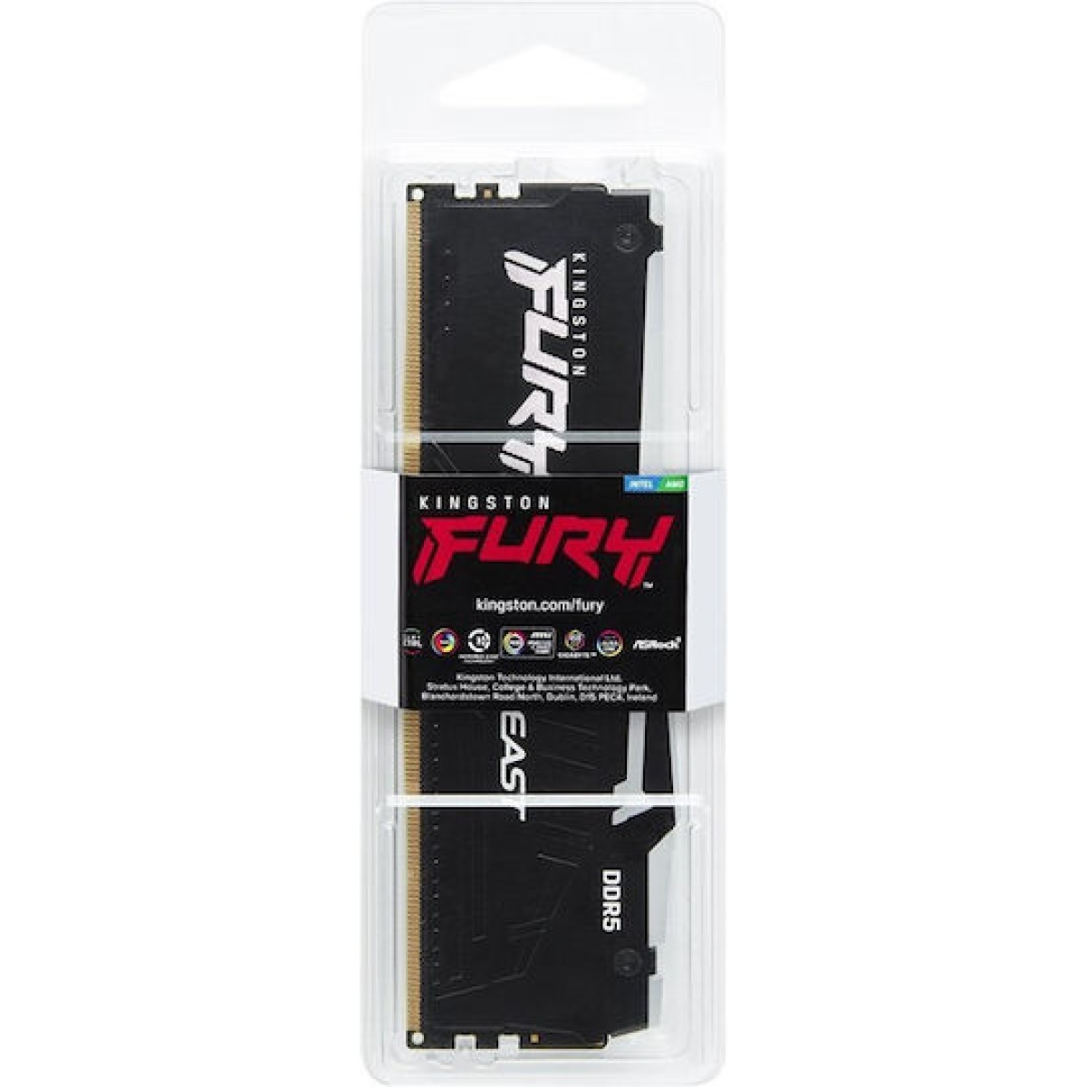 Kingston Fury Beast RGB DDR5 με Module 1x32GB και Ταχύτητα 5600 για Desktop