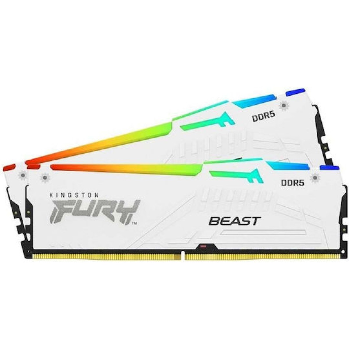 Kingston Fury Beast RGB DDR5 32GB RAM με 2x16GB Modules και Ταχύτητα 5600 για Desktop