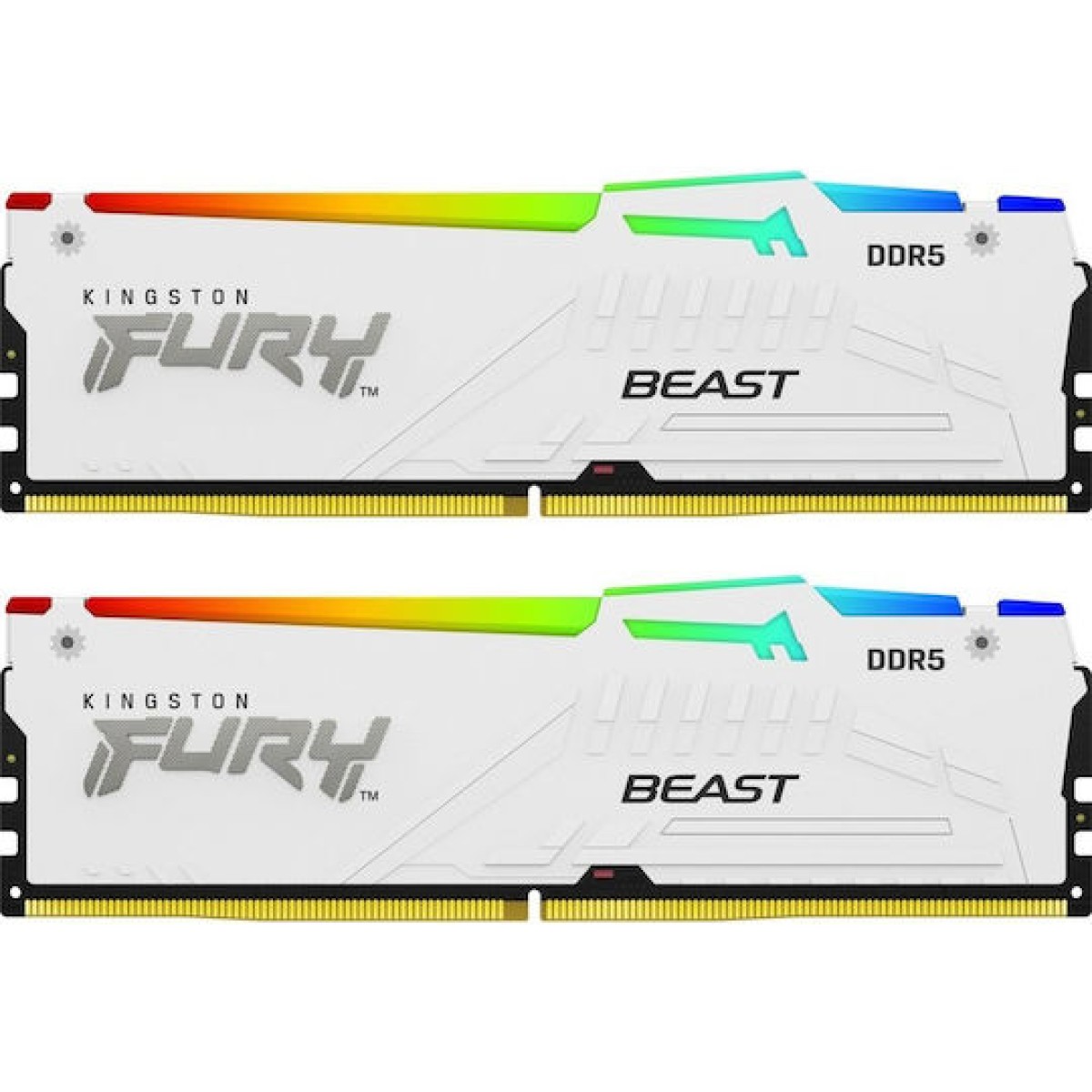 Kingston Fury Beast RGB DDR5 64GB RAM με 2x32GB Modules και Ταχύτητα 6000 για Desktop