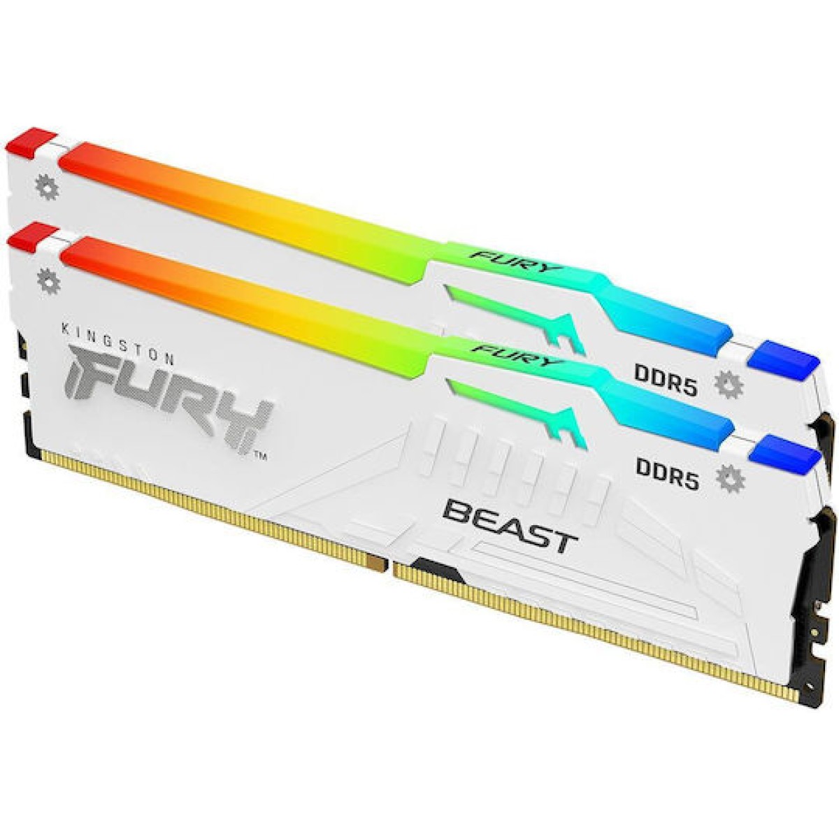 Kingston Fury Beast RGB DDR5 64GB RAM με 2x32GB Modules και Ταχύτητα 6000 για Desktop