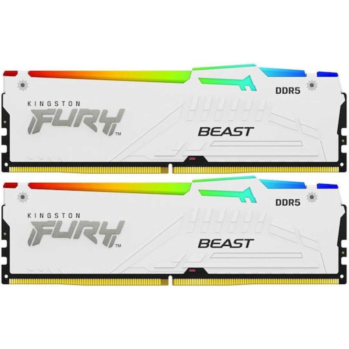 Kingston Fury Beast RGB DDR5 64GB RAM με 2x32GB Modules και Ταχύτητα 6000 για Desktop