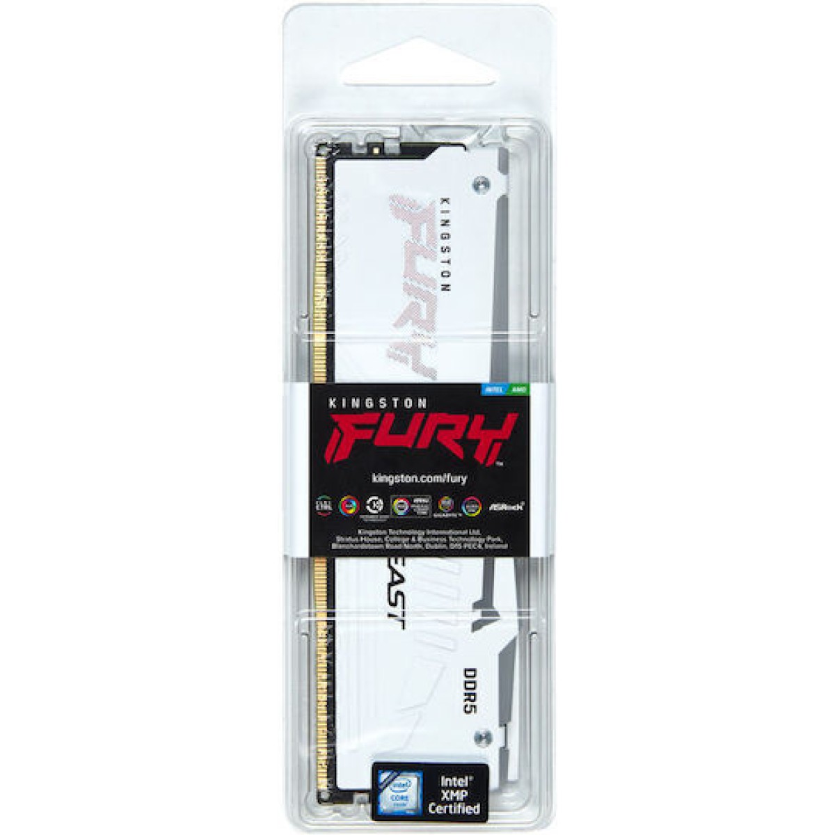 Kingston Fury Beast RGB DDR5 με Module 1x32GB και Ταχύτητα 5600 για Desktop