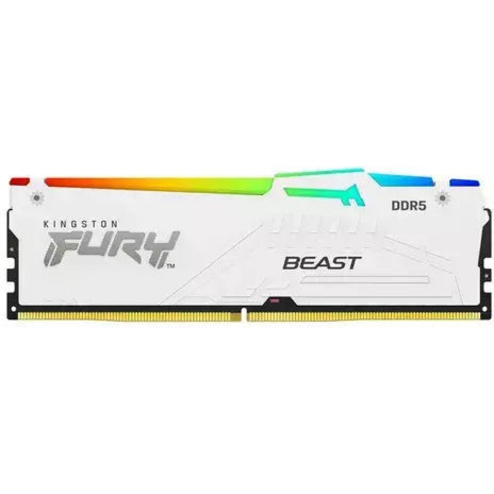 Kingston Fury Beast RGB DDR5 με Module 1x32GB και Ταχύτητα 5600 για Desktop
