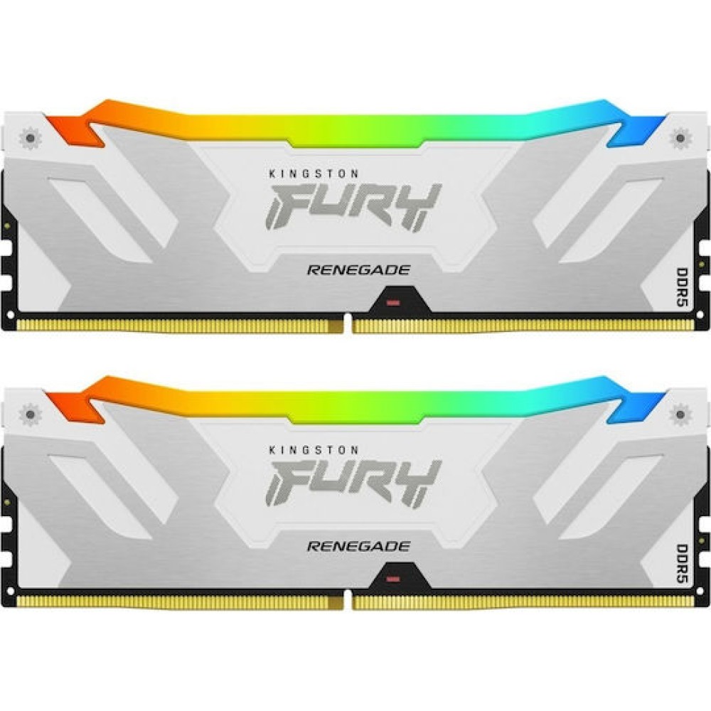 Kingston Fury Renegade RGB DDR5 32GB RAM με 2x16GB Modules και Ταχύτητα 6400 για Desktop
