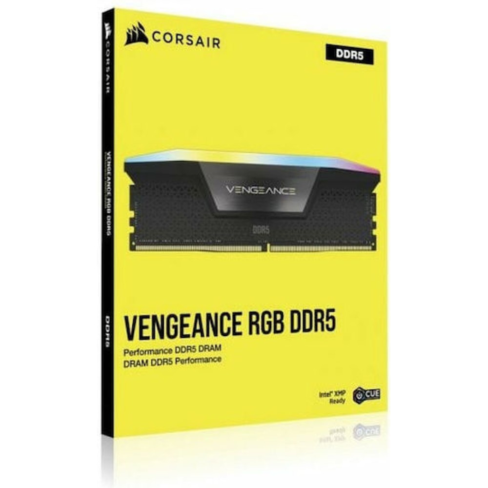 Corsair Vengeance DDR5 32GB RAM με 2x16GB Modules και Ταχύτητα 6200 για Desktop