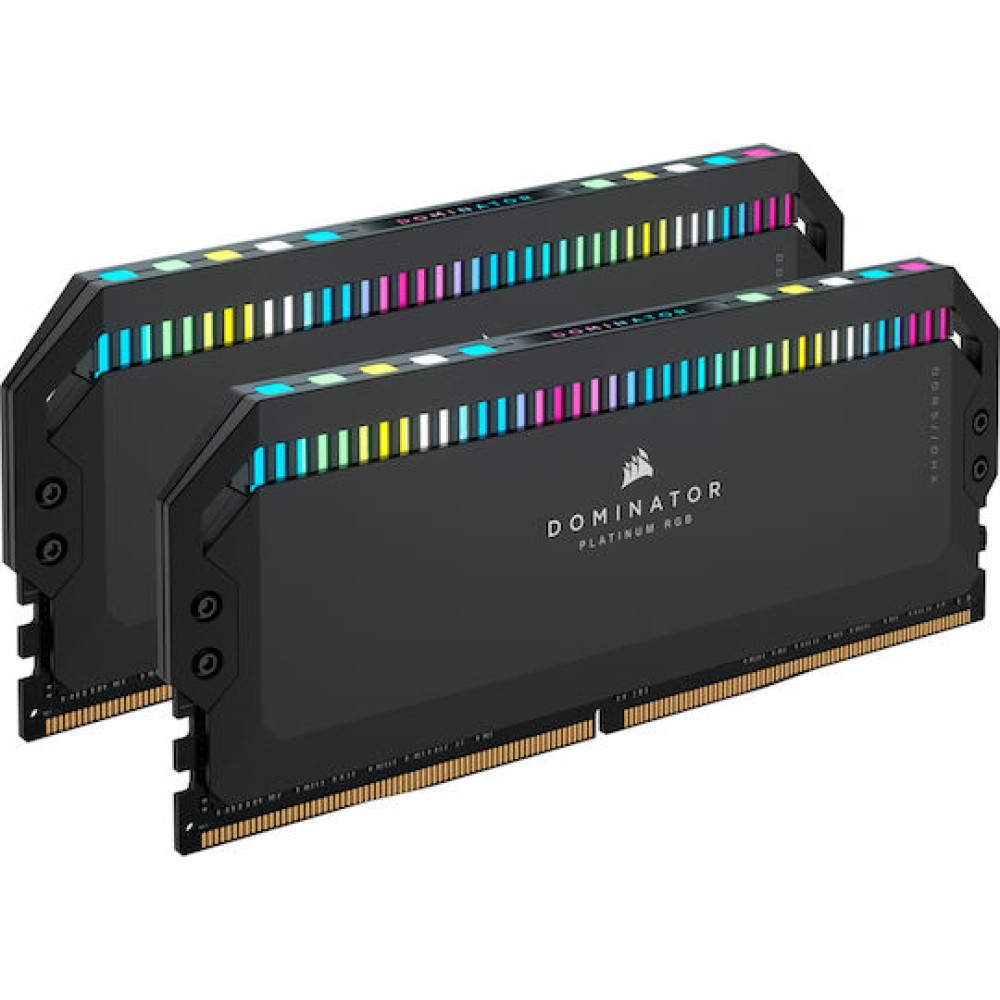 Corsair Dominator Platinum RGB DDR5 32GB RAM με 2x16GB Modules και Ταχύτητα 6000 για Desktop