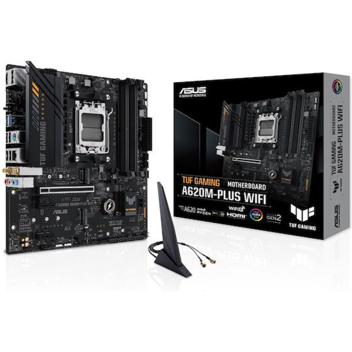 Asus TUF Gaming A620M Plus Wifi Motherboard Micro ATX με AMD AM5 Socket 90MB1F00-M0EAY0