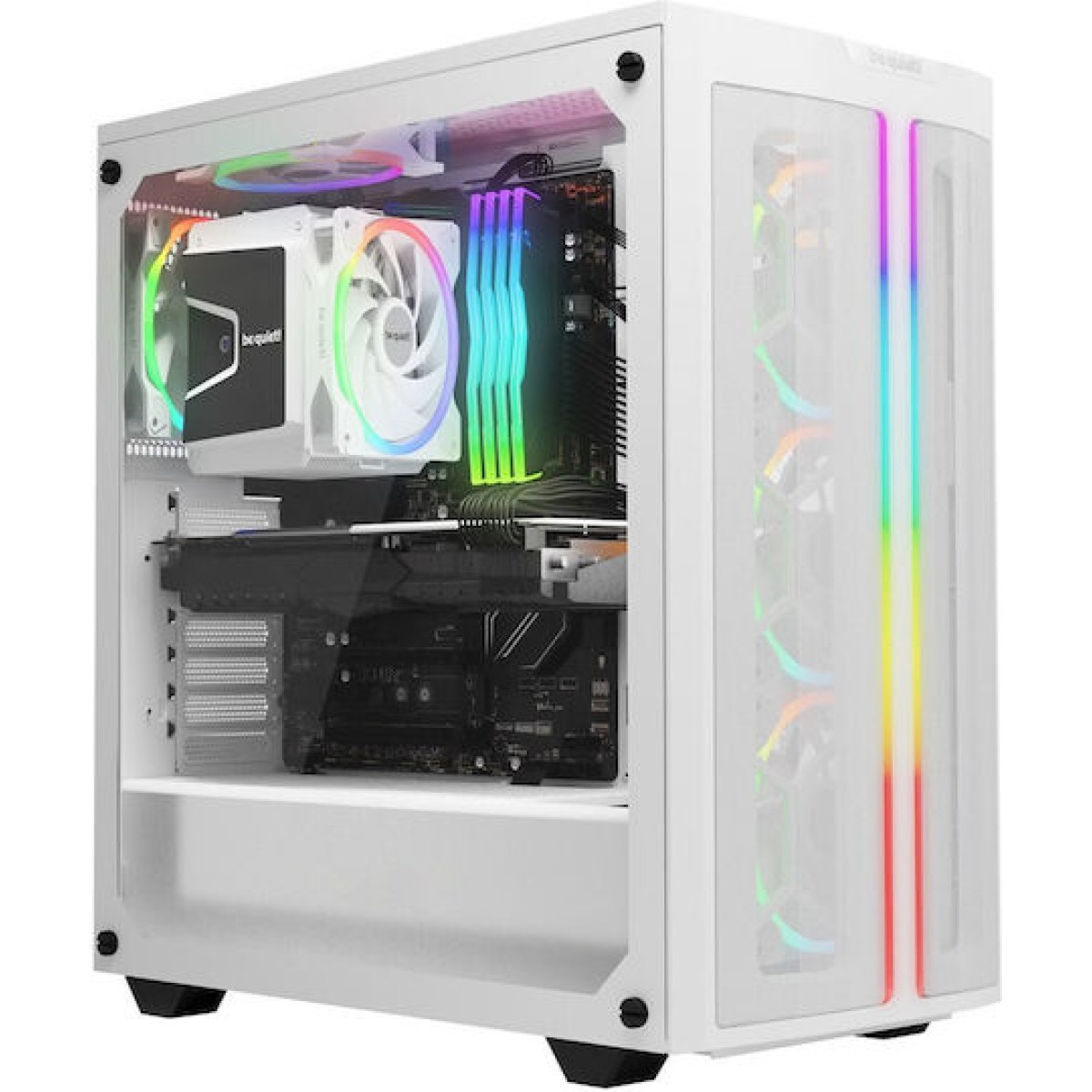 Be Quiet Light Wings High Speed Case Fan 140mm με Λευκό Φωτισμό και Σύνδεση 4-Pin PWM 3τμχ Λευκό