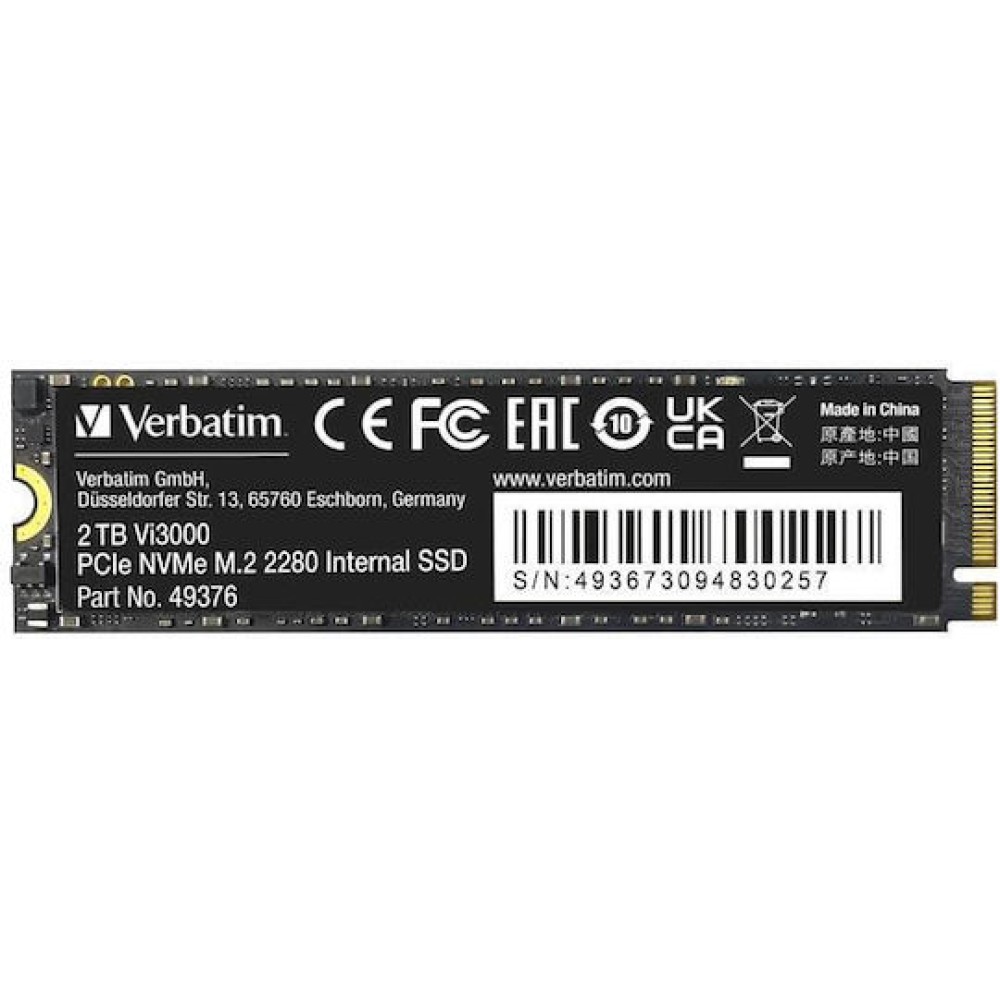 Verbatim Vi3000 SSD 2TB M.2 NVMe PCI Express 3.0