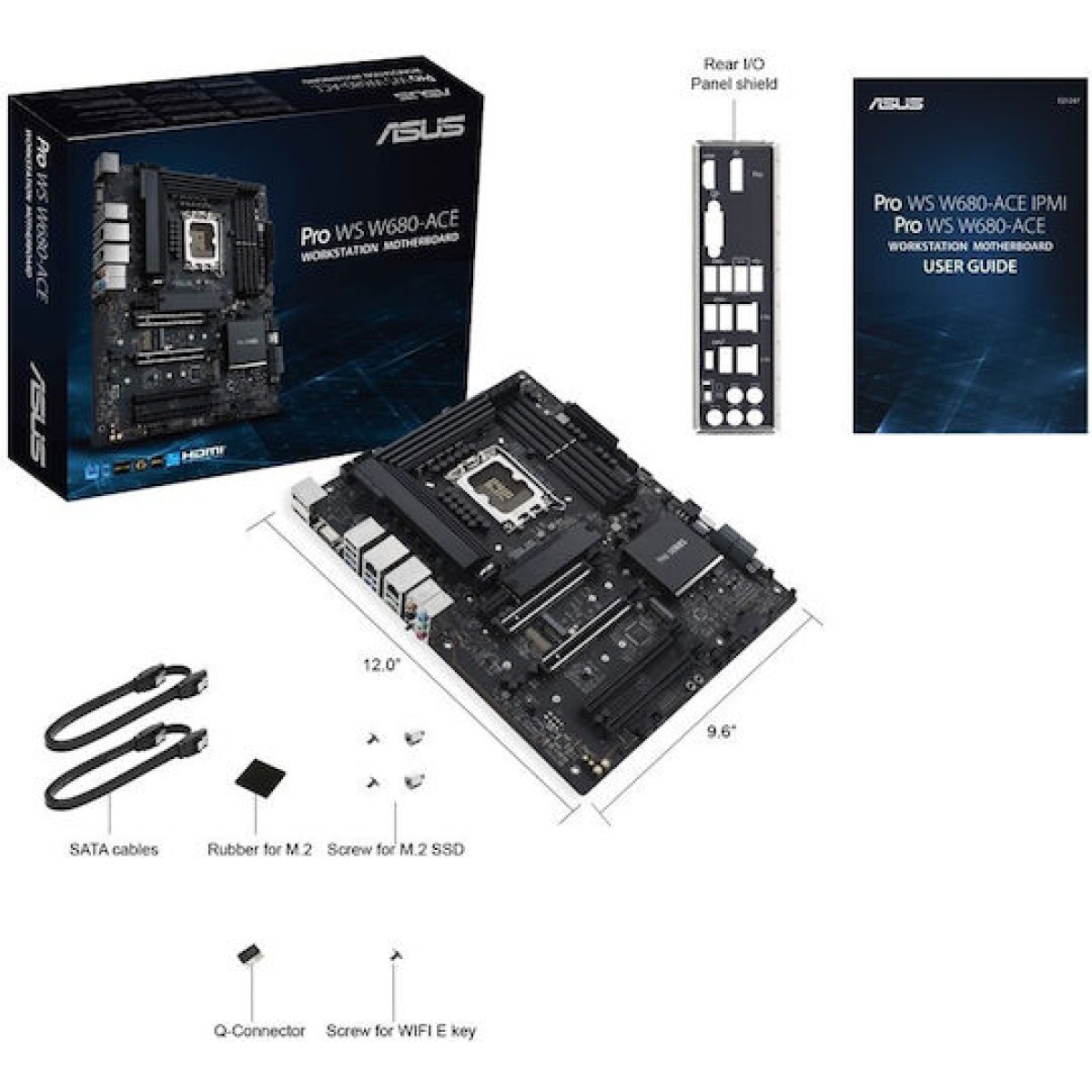 Asus Pro WS W680-ACE Motherboard ATX με Intel 1700 Socket 90MB1DZ0-M0EAY0