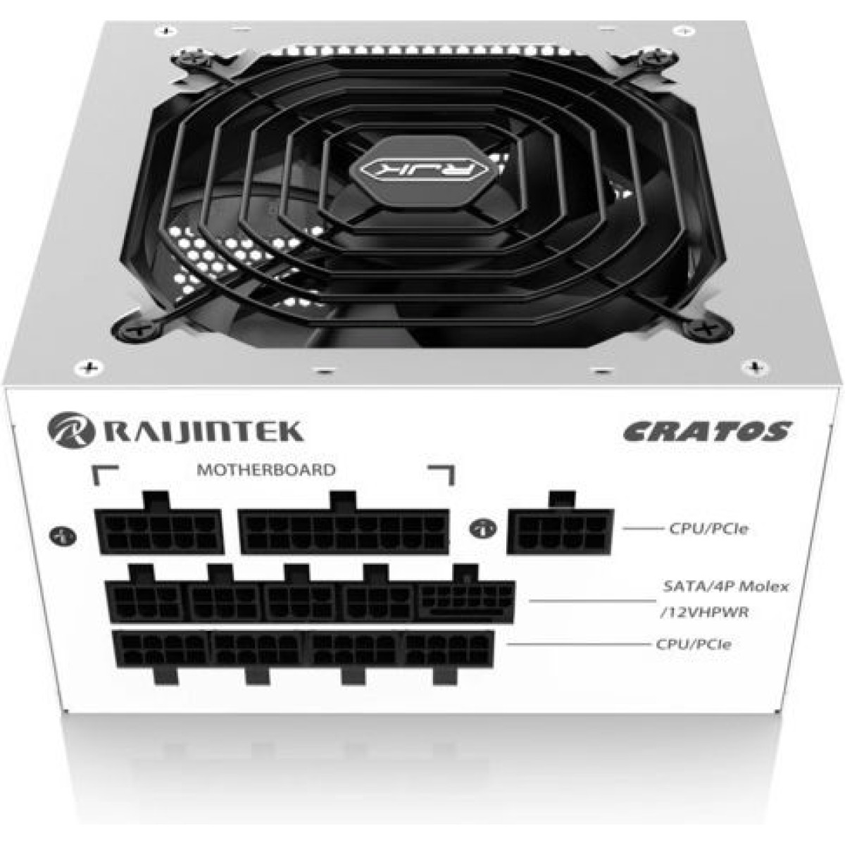 Raijintek Cratos 1200W Λευκό Τροφοδοτικό Υπολογιστή Full Modular 80 Plus Gold