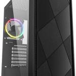 Sharkoon VS8 RGB Gaming Micro Tower Κουτί Υπολογιστή με Πλαϊνό Παράθυρο Μαύρο