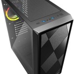 Sharkoon VS8 RGB Gaming Micro Tower Κουτί Υπολογιστή με Πλαϊνό Παράθυρο Μαύρο