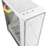 Sharkoon VS8 RGB Gaming Micro Tower Κουτί Υπολογιστή με Πλαϊνό Παράθυρο Λευκό