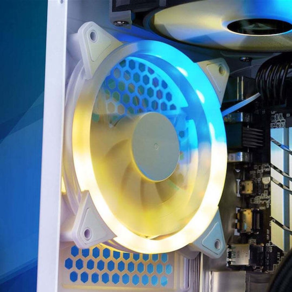 Sharkoon VS8 RGB Gaming Micro Tower Κουτί Υπολογιστή με Πλαϊνό Παράθυρο Λευκό