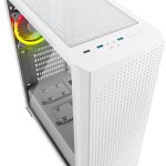 Sharkoon VS9 RGB Midi Tower Κουτί Υπολογιστή με Πλαϊνό Παράθυρο Λευκό