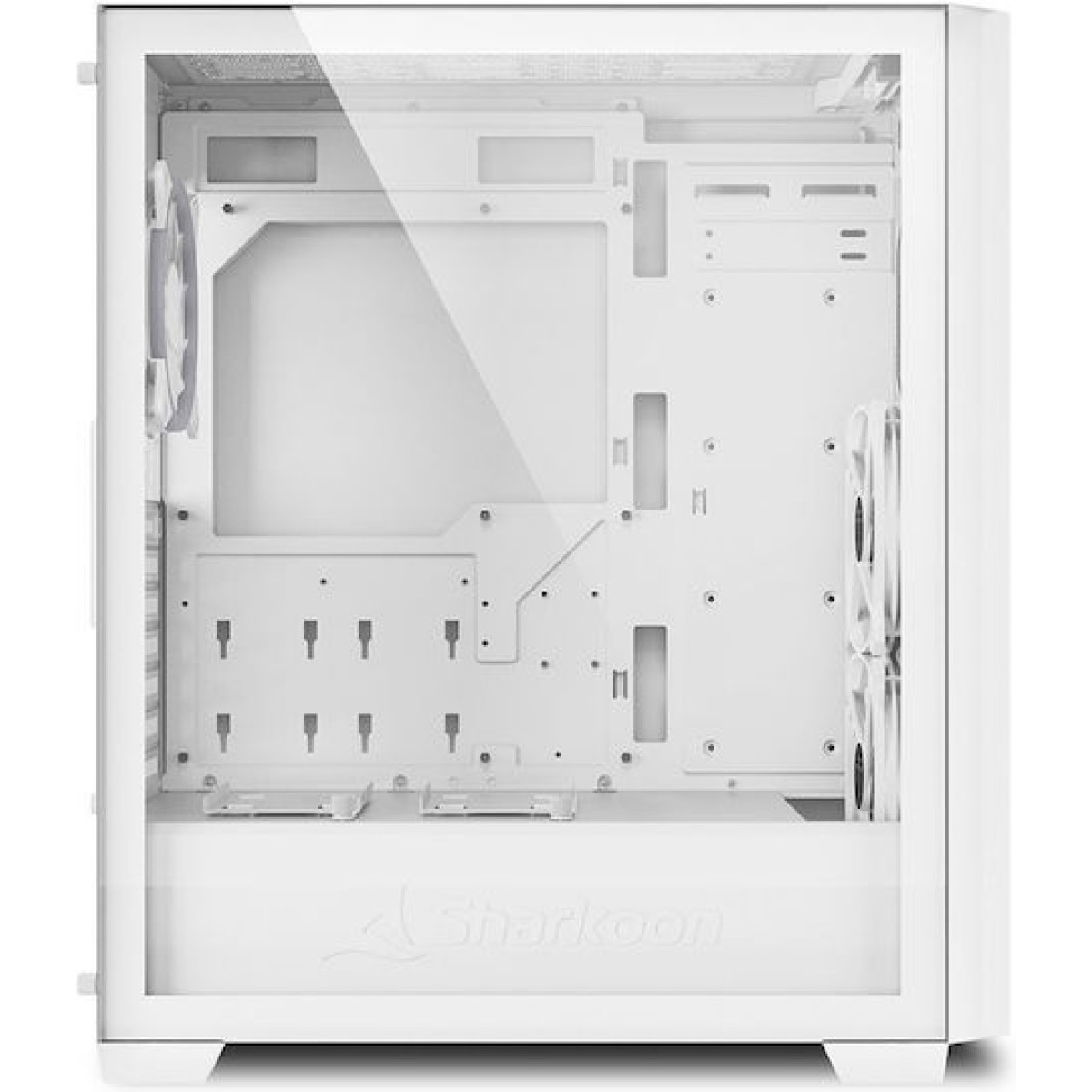 Sharkoon VS9 RGB Midi Tower Κουτί Υπολογιστή με Πλαϊνό Παράθυρο Λευκό