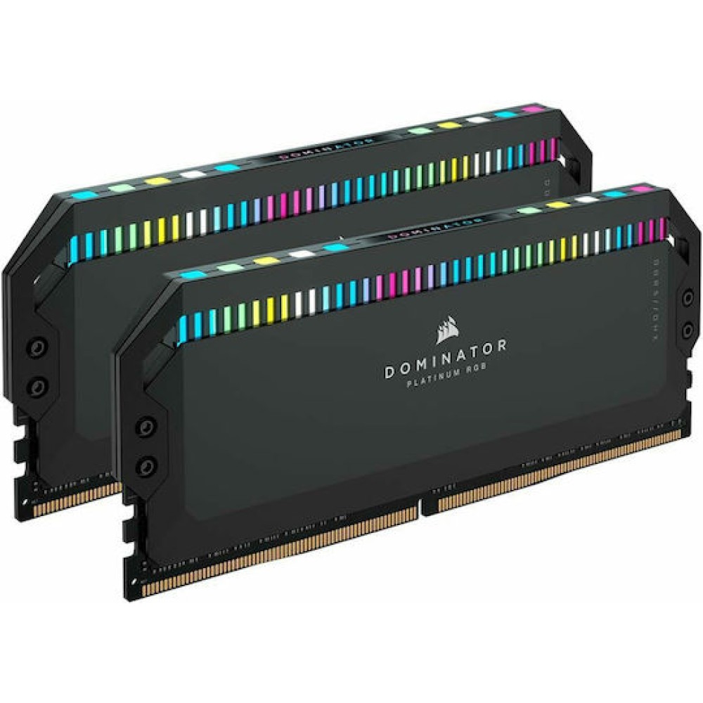 Corsair Dominator Platinum RGB DDR5 64GB RAM με 2x32GB Modules και Ταχύτητα 6600 για Desktop