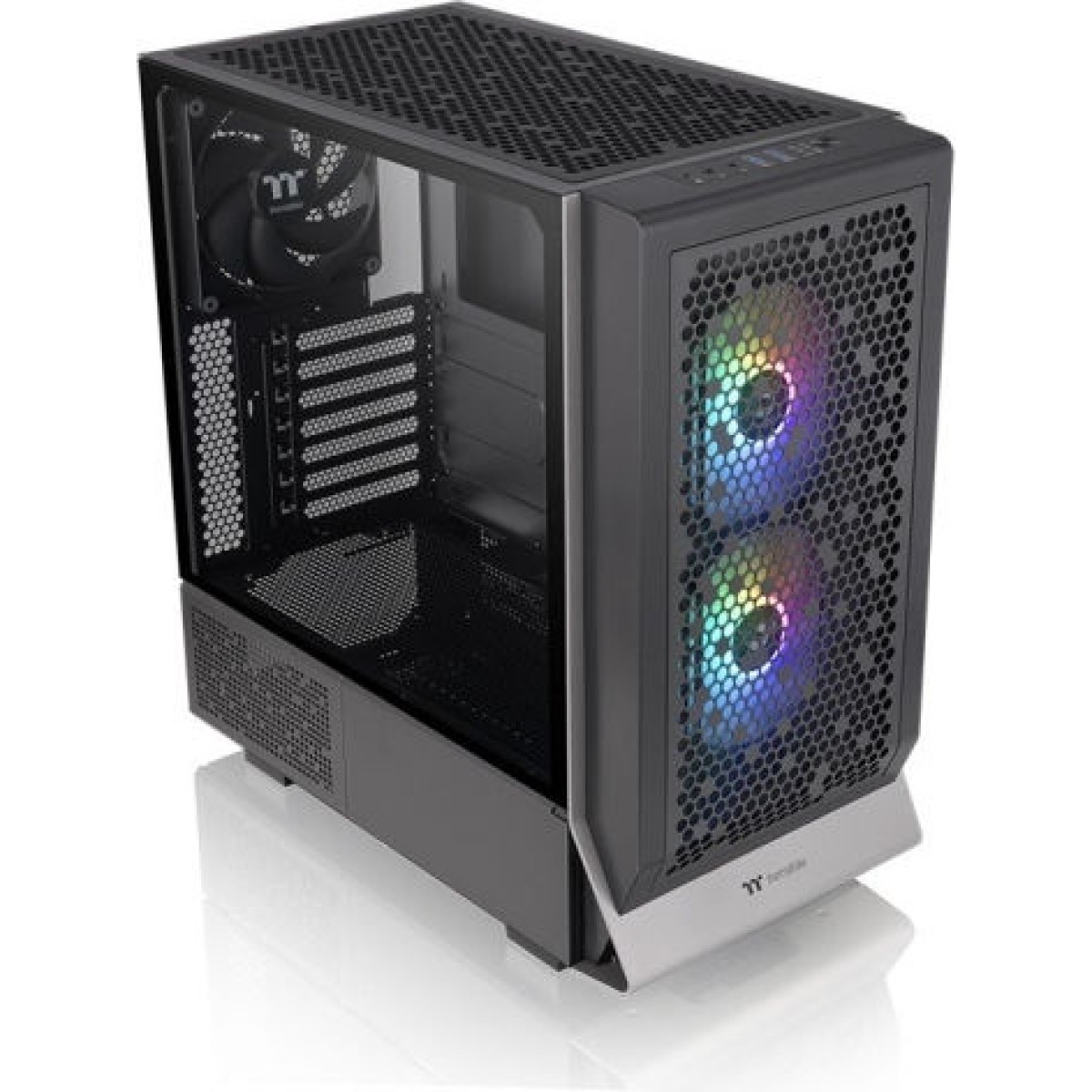Thermaltake Ceres 300 TG Gaming Midi Tower Κουτί Υπολογιστή με Πλαϊνό Παράθυρο και RGB Φωτισμό Μαύρο