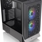 Thermaltake Ceres 300 TG Gaming Midi Tower Κουτί Υπολογιστή με Πλαϊνό Παράθυρο και RGB Φωτισμό Μαύρο