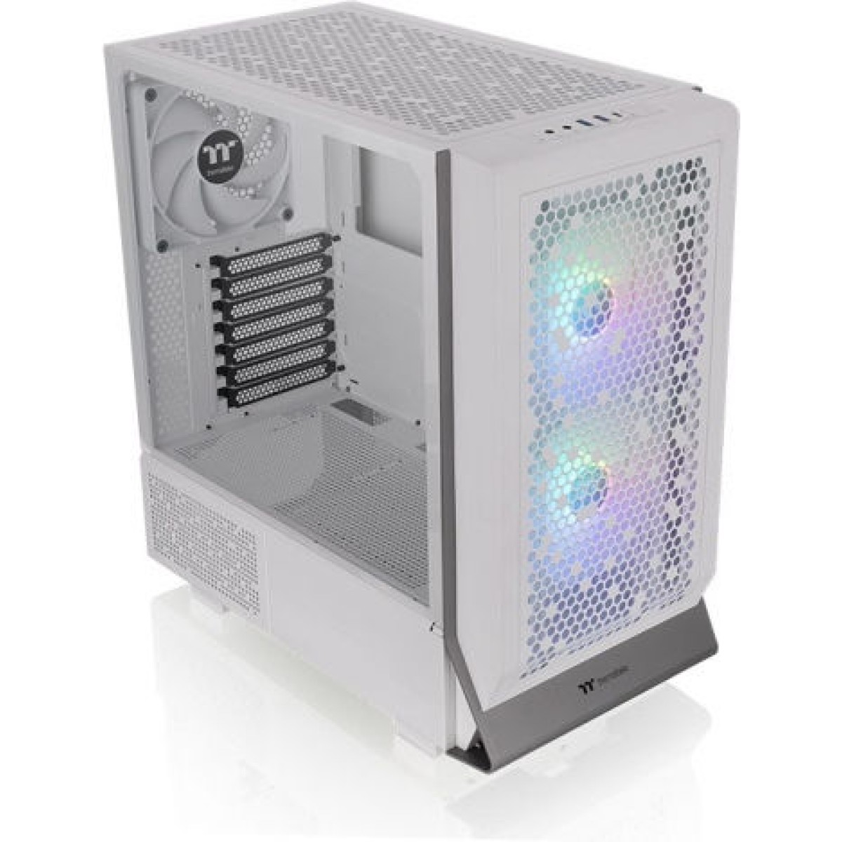 Thermaltake Ceres 300 TG Gaming Midi Tower Κουτί Υπολογιστή με Πλαϊνό Παράθυρο και RGB Φωτισμό Λευκό