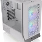 Thermaltake Ceres 300 TG Gaming Midi Tower Κουτί Υπολογιστή με Πλαϊνό Παράθυρο και RGB Φωτισμό Λευκό