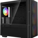 Deepcool CH560 Gaming Midi Tower Κουτί Υπολογιστή με Πλαϊνό Παράθυρο και RGB Φωτισμό Μαύρο