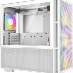 Deepcool CH560 Gaming Midi Tower Κουτί Υπολογιστή με Πλαϊνό Παράθυρο και RGB Φωτισμό Λευκό