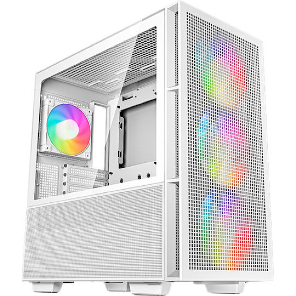 Deepcool CH560 Gaming Midi Tower Κουτί Υπολογιστή με Πλαϊνό Παράθυρο και RGB Φωτισμό Λευκό