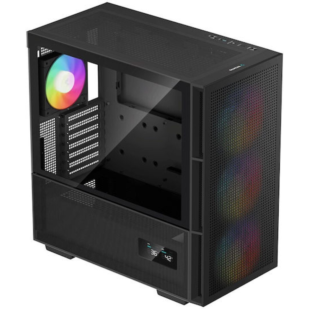 Deepcool CH560 Digital Gaming Midi Tower Κουτί Υπολογιστή με Πλαϊνό Παράθυρο και RGB Φωτισμό Μαύρο
