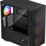 Deepcool CH560 Digital Gaming Midi Tower Κουτί Υπολογιστή με Πλαϊνό Παράθυρο και RGB Φωτισμό Μαύρο