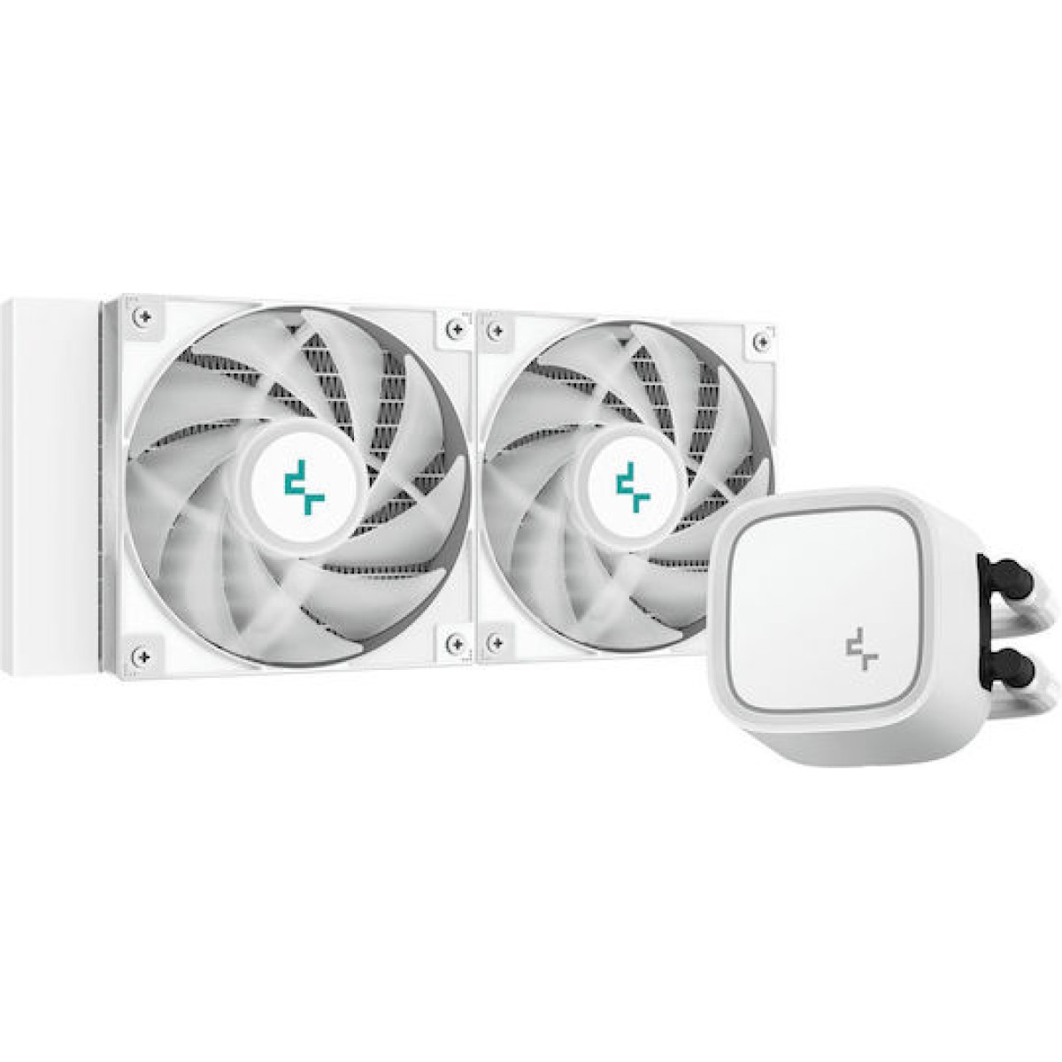 Deepcool LE520 Υδρόψυξη Επεξεργαστή Διπλού Ανεμιστήρα 120mm για Socket AM4/AM5/1700/1200/115x με ARGB Φωτισμό Λευκή