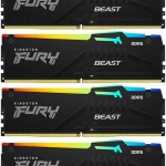 Kingston Fury Beast RGB DDR5 64GB RAM με 4x16GB Modules και Ταχύτητα 5200 για Desktop