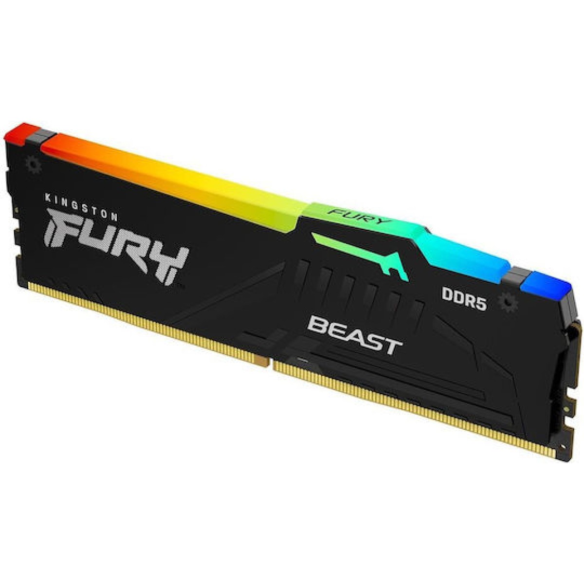 Kingston Fury Beast RGB DDR5 128GB RAM με 4x32GB Modules και Ταχύτητα 5200 για Desktop