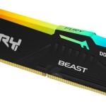 Kingston Fury Beast RGB DDR5 128GB RAM με 4x32GB Modules και Ταχύτητα 5200 για Desktop