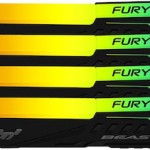 Kingston Fury Beast RGB DDR5 128GB RAM με 4x32GB Modules και Ταχύτητα 5600 για Desktop