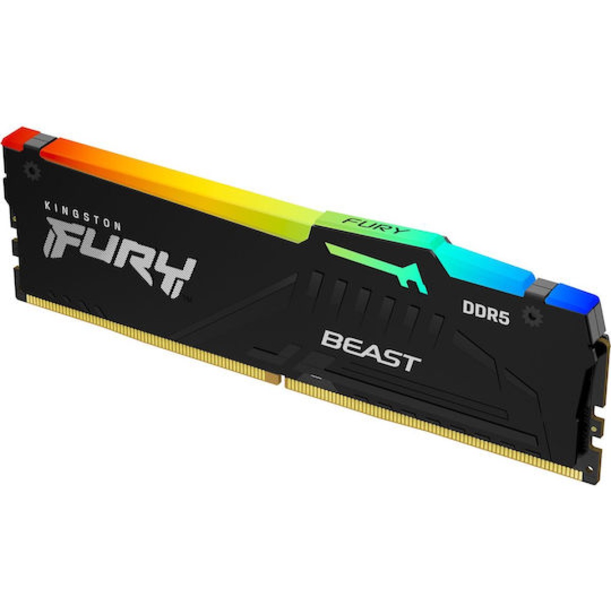 Kingston Fury Beast RGB DDR5 128GB RAM με 4x32GB Modules και Ταχύτητα 5600 για Desktop