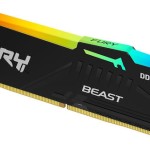 Kingston Fury Beast RGB DDR5 128GB RAM με 4x32GB Modules και Ταχύτητα 5600 για Desktop