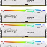 Kingston Fury Beast RGB DDR5 64GB RAM με 4x16GB Modules και Ταχύτητα 5600 για Desktop