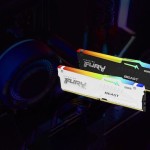 Kingston Fury Beast RGB DDR5 128GB RAM με 4x32GB Modules και Ταχύτητα 5600 για Desktop