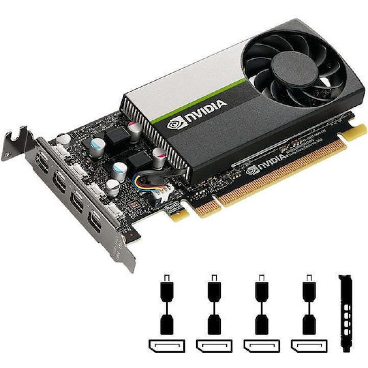 PNY Quadro T1000 8GB GDDR6 Κάρτα Γραφικών