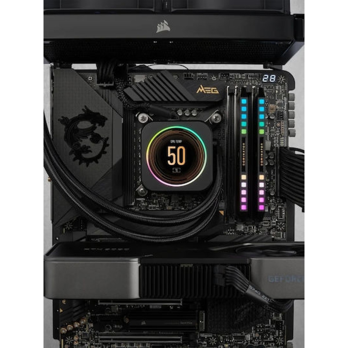 Corsair Dominator Platinum RGB DDR5 32GB RAM με 2x16GB Modules και Ταχύτητα 6000 για Desktop