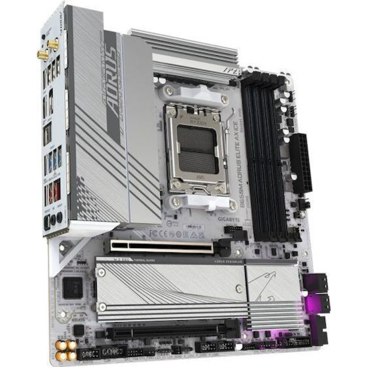Gigabyte B650M Aorus Elite AX Ice Wi-Fi Motherboard Micro ATX με AMD AM5 Socket