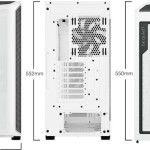 Be Quiet Shadow Base 800 DX Gaming Midi Tower Κουτί Υπολογιστή με Πλαϊνό Παράθυρο και RGB Φωτισμό Λευκό