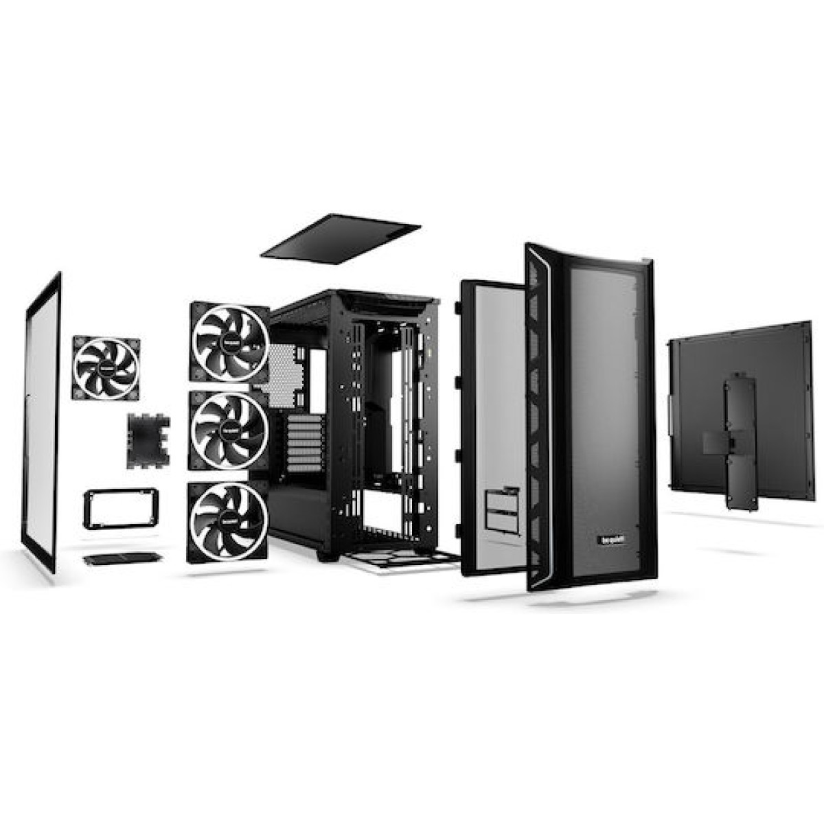 Be Quiet Shadow Base 800 FX Gaming Midi Tower Κουτί Υπολογιστή με Πλαϊνό Παράθυρο και RGB Φωτισμό Μαύρο